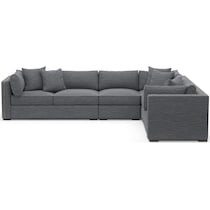 abington blue sectional   