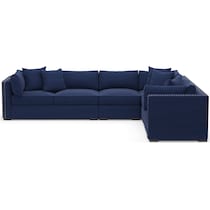 abington blue sectional   