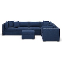 abington blue sectional   