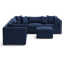 abington blue sectional   