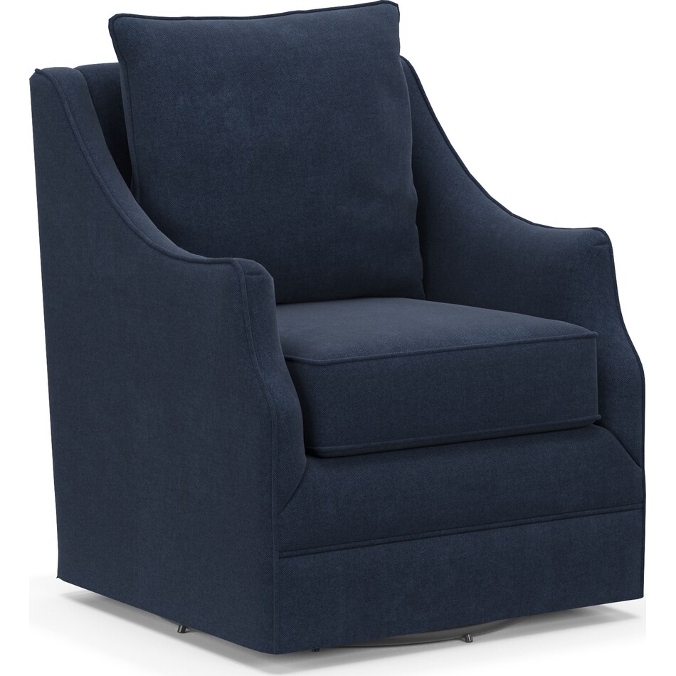 Mara Accent Swivel Chair Oakley Ink Value City Furniture