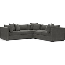 abington gray  pc sectional   
