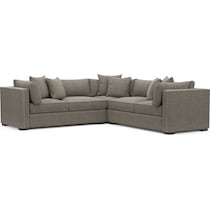 abington gray  pc sectional   