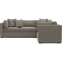 abington gray  pc sectional   