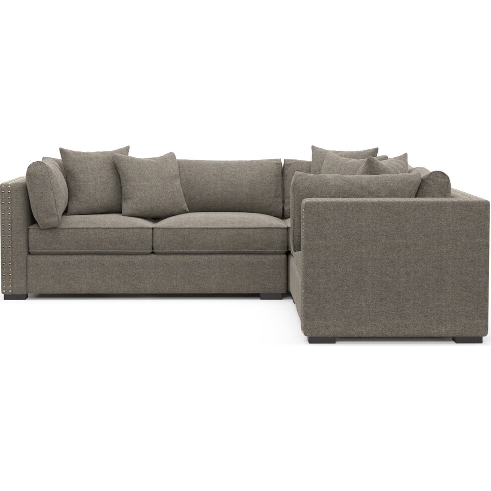 abington gray  pc sectional   