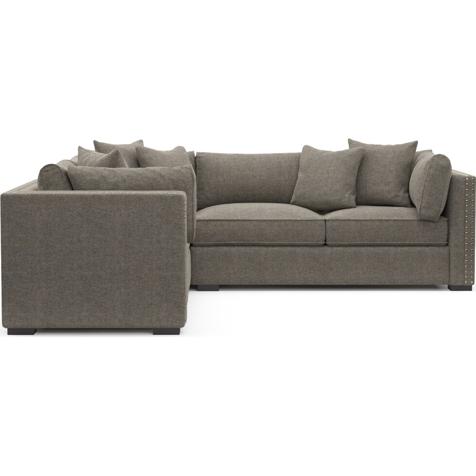 abington gray  pc sectional   