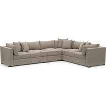 abington gray  pc sectional   