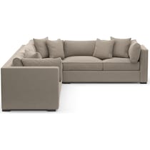 abington gray  pc sectional   