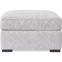 abington gray ottoman   