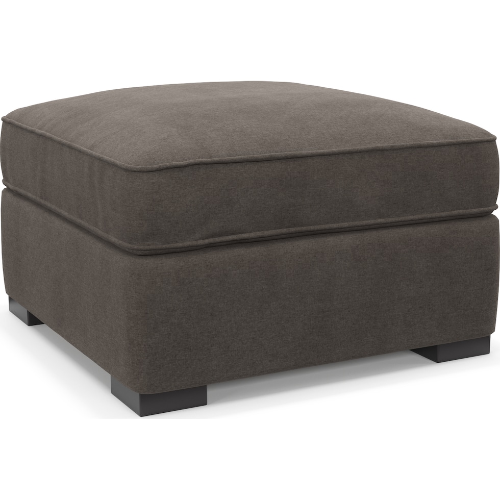 abington gray ottoman   