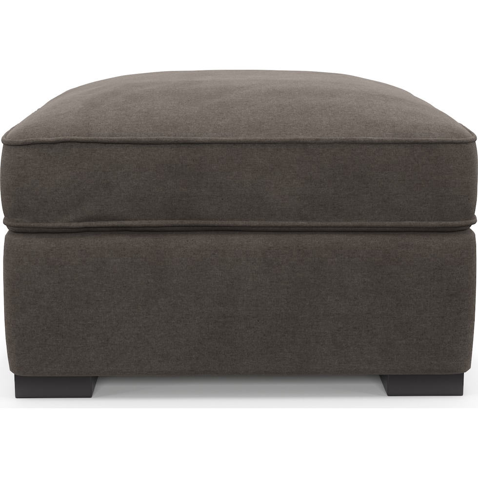 abington gray ottoman   