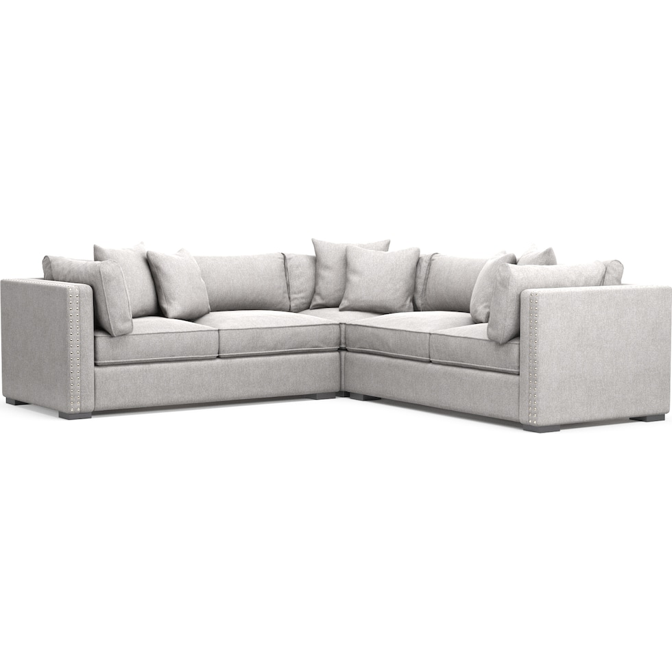 abington gray sectional   