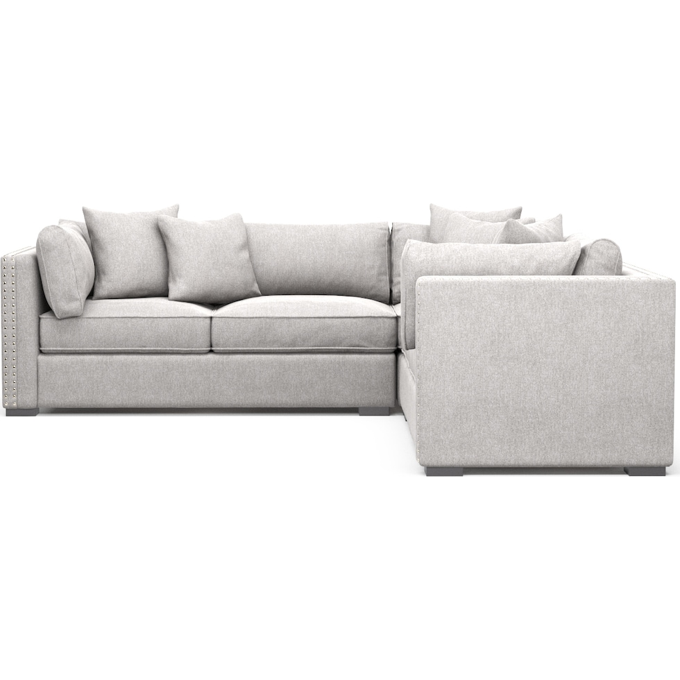 abington gray sectional   