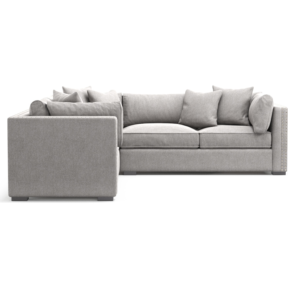 abington gray sectional   