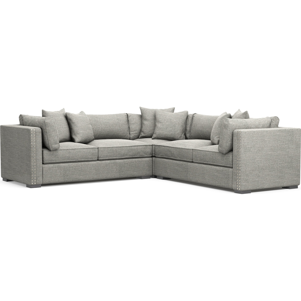 abington gray sectional   