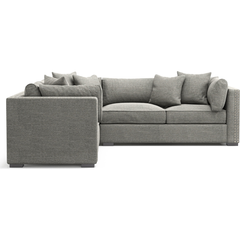 abington gray sectional   