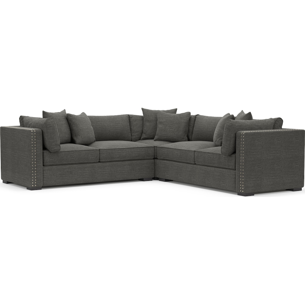 abington gray sectional   
