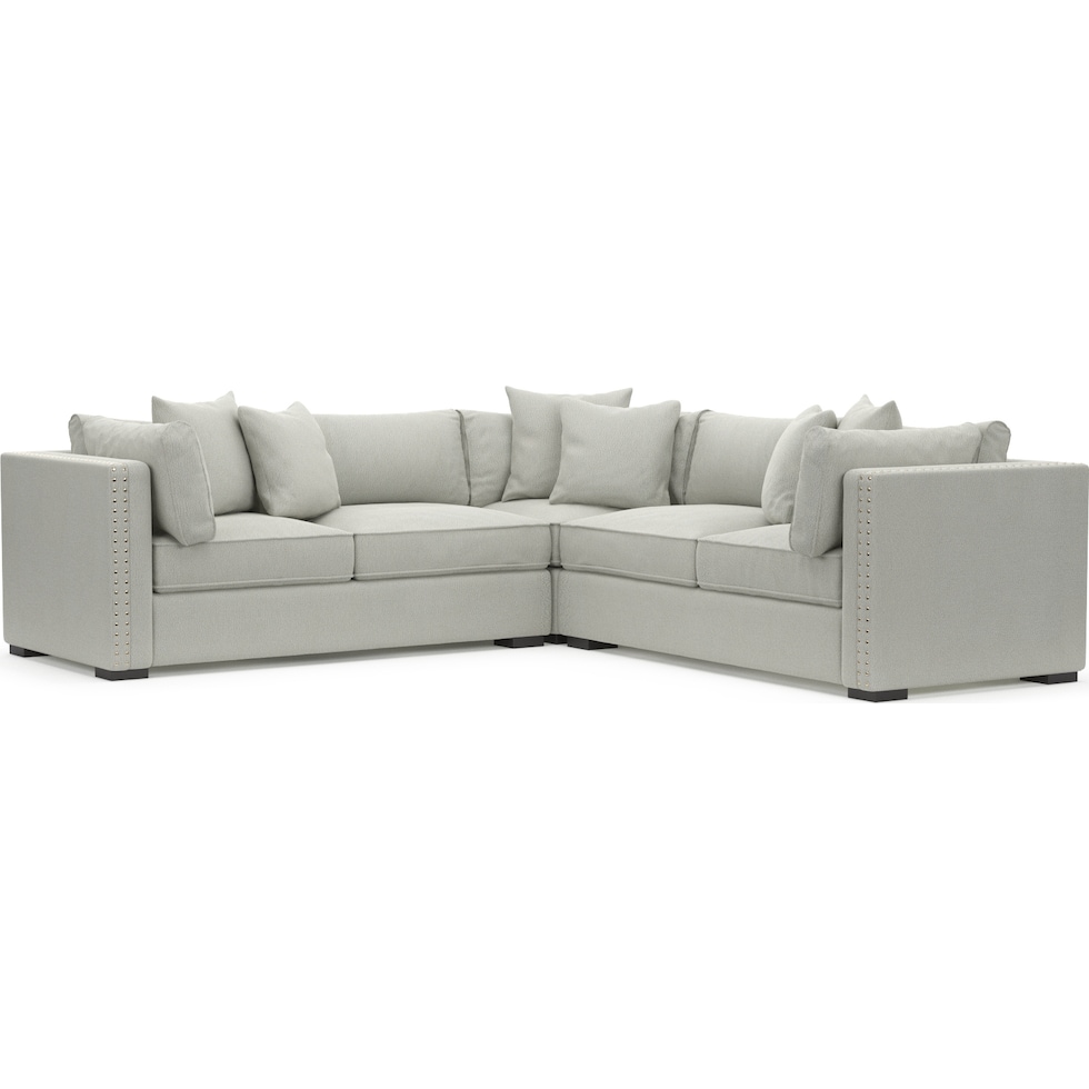 abington gray sectional   