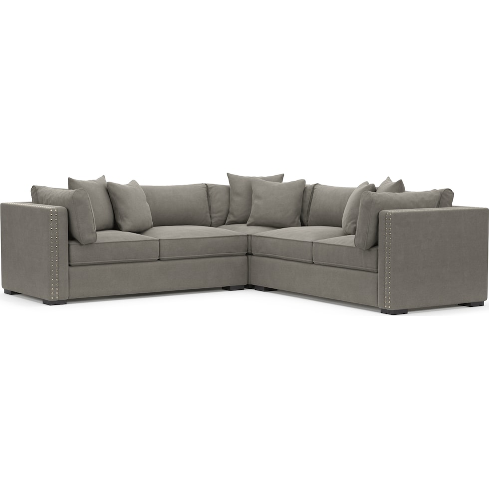 abington gray sectional   