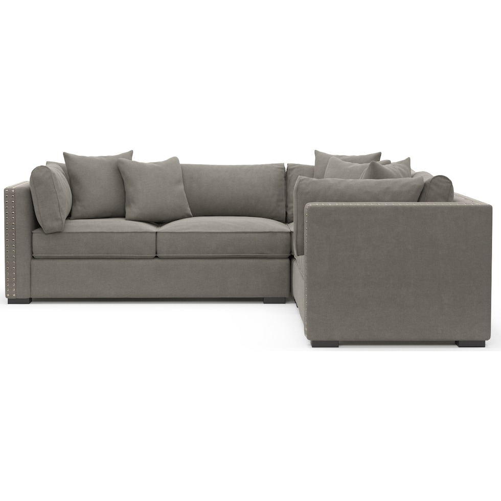 abington gray sectional   
