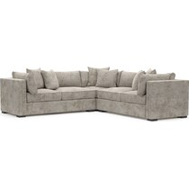 abington gray sectional   