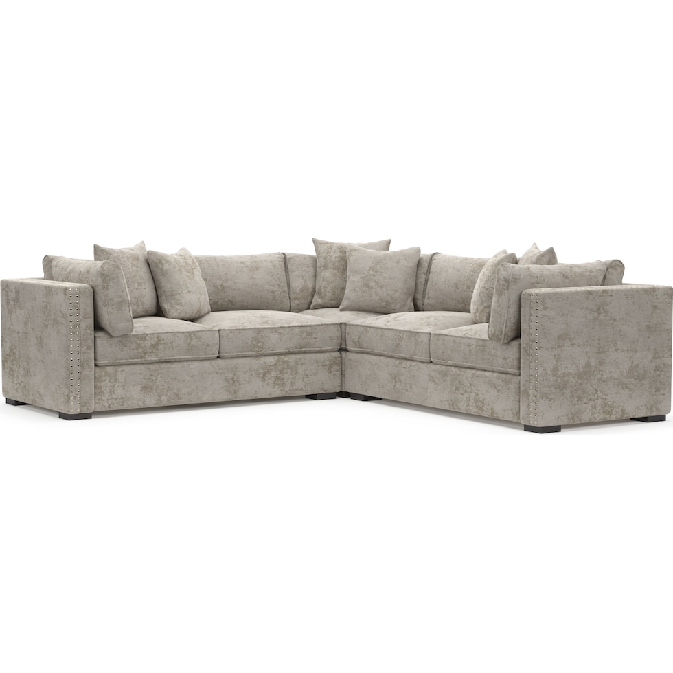 abington gray sectional   