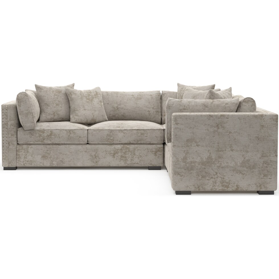 abington gray sectional   