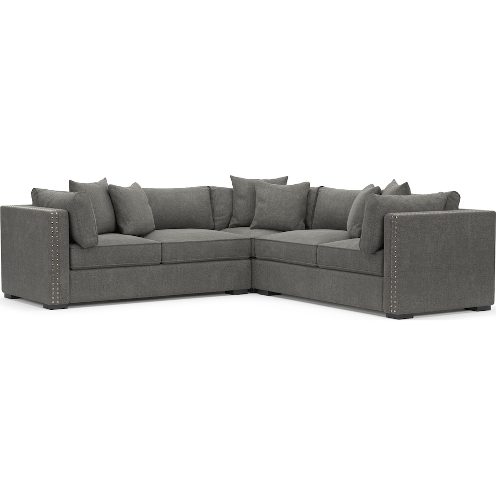 abington gray sectional   