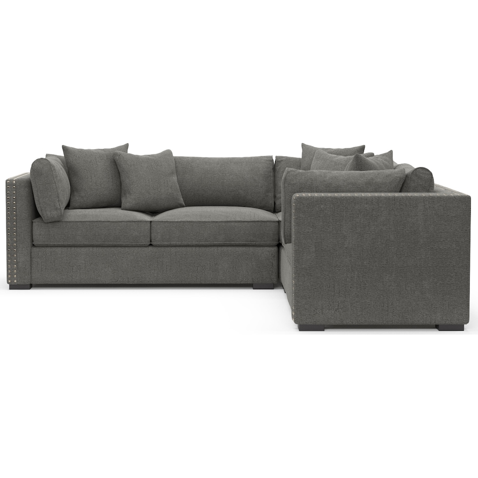 abington gray sectional   