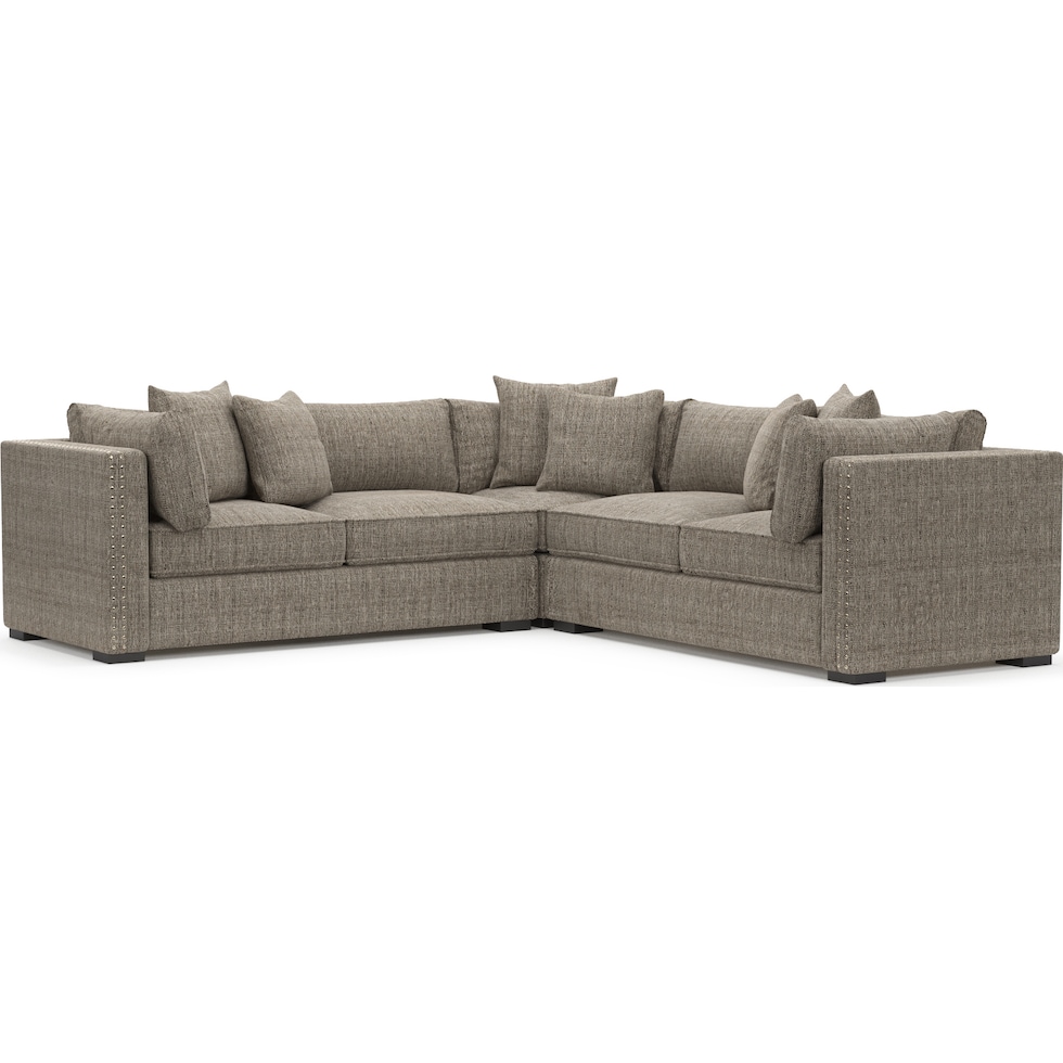 abington gray sectional   