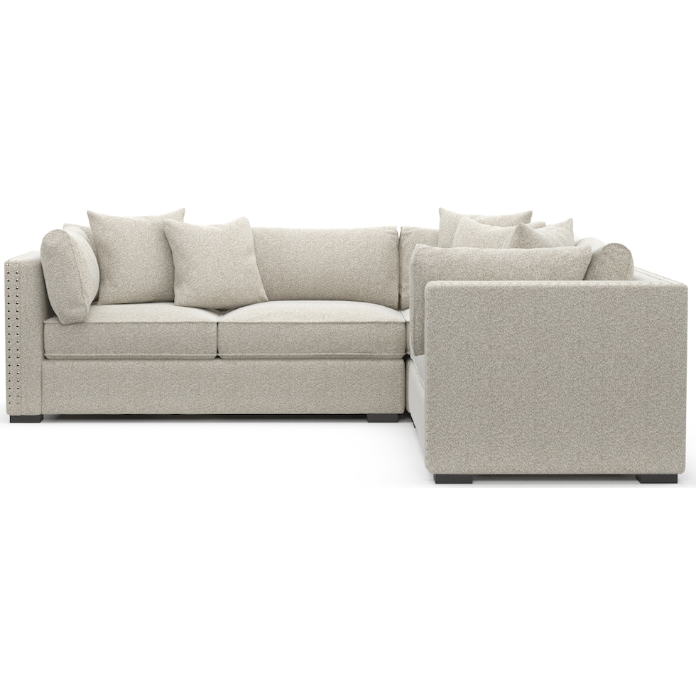 abington gray sectional   