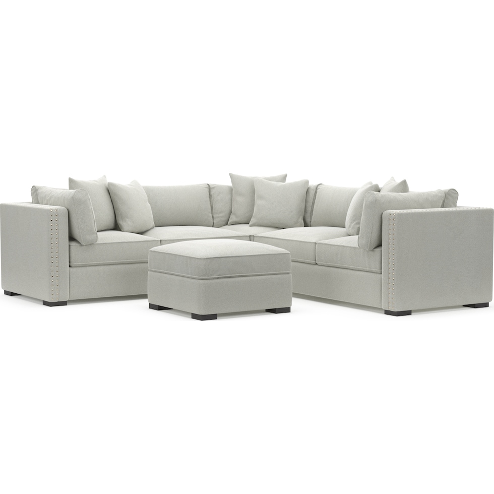 abington gray sectional   
