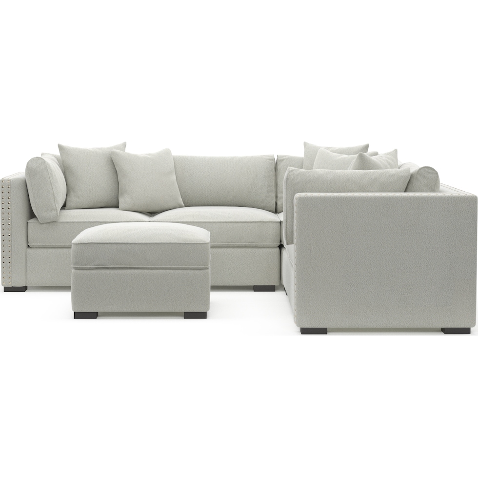 abington gray sectional   