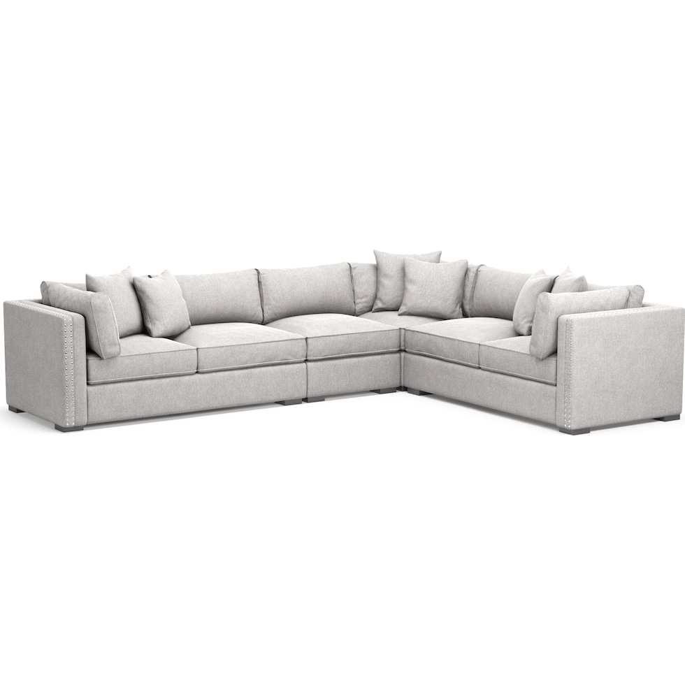 abington gray sectional   