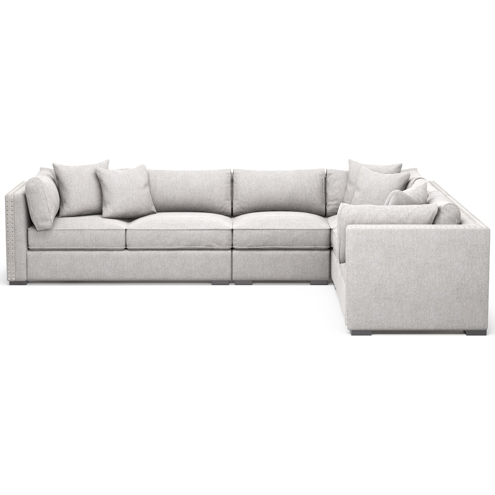abington gray sectional   