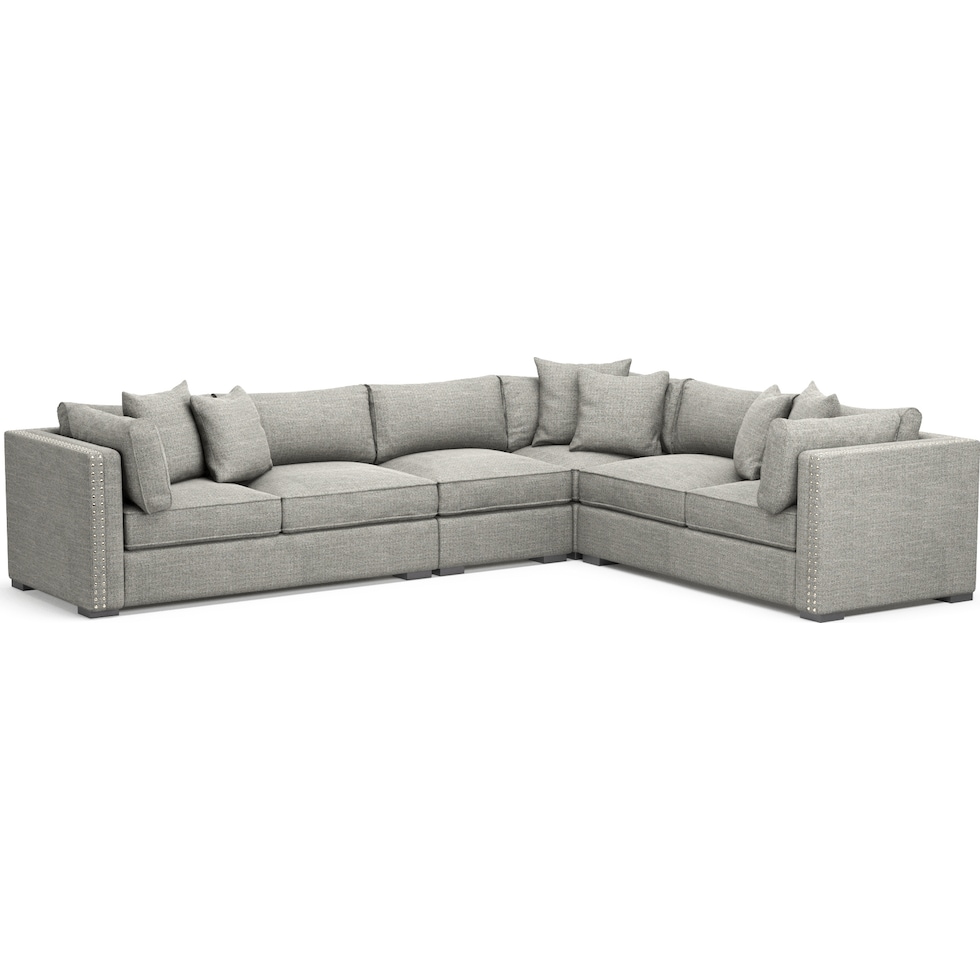 abington gray sectional   