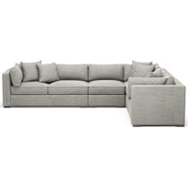 abington gray sectional   