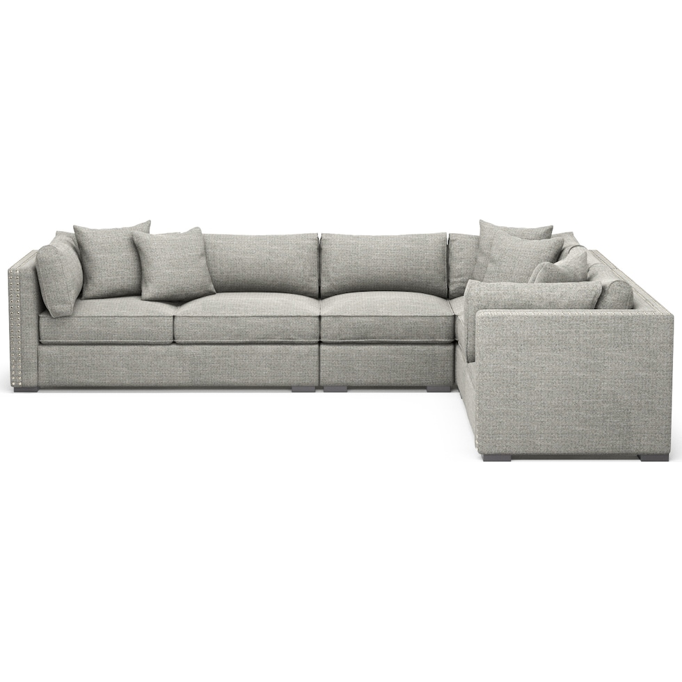 abington gray sectional   