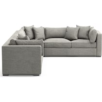 abington gray sectional   
