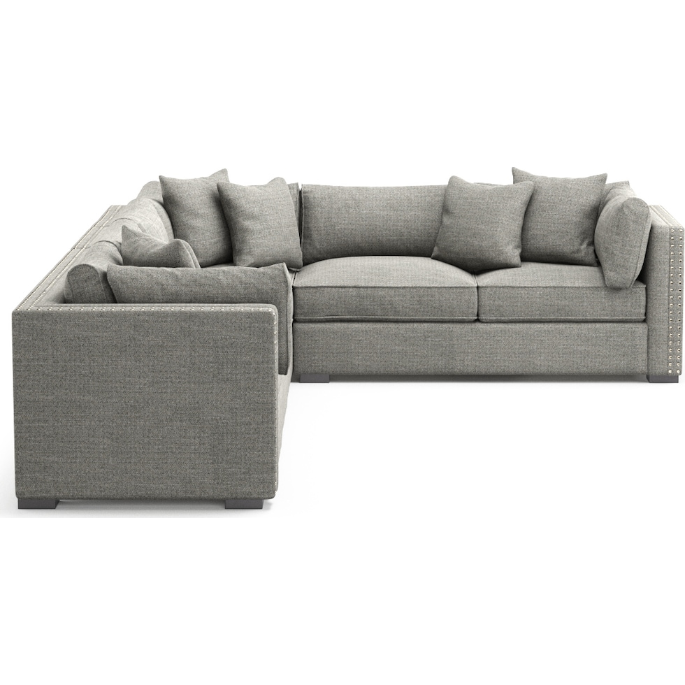 abington gray sectional   