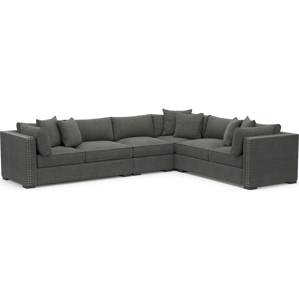 abington gray sectional   