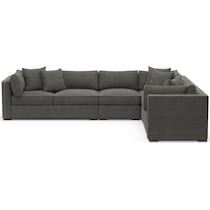 abington gray sectional   