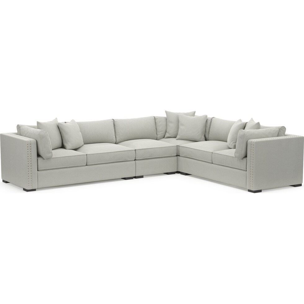 abington gray sectional   