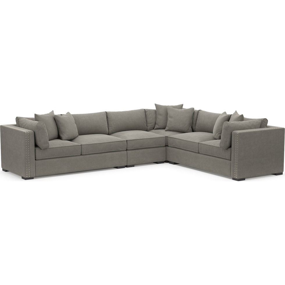 abington gray sectional   