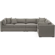 abington gray sectional   