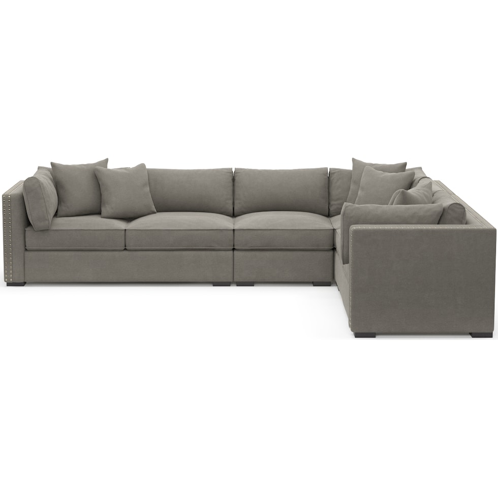 abington gray sectional   