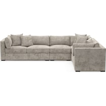 abington gray sectional   
