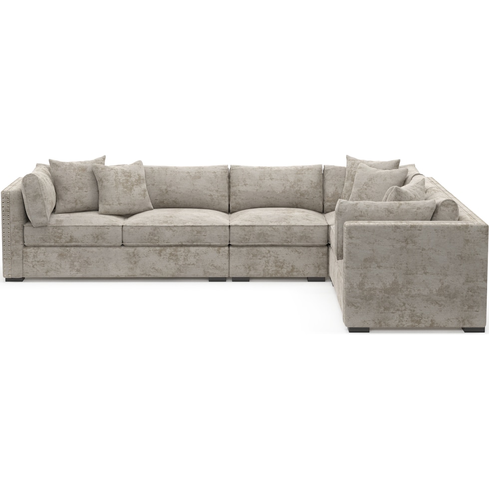 abington gray sectional   