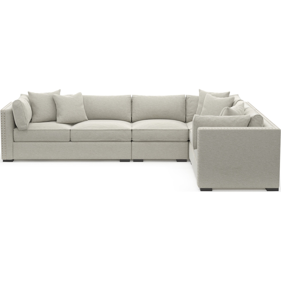 abington gray sectional   