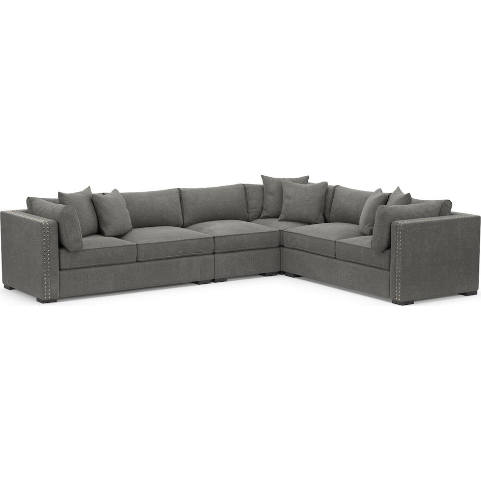abington gray sectional   